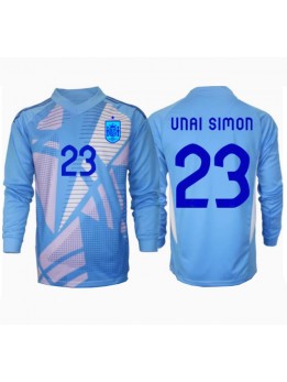 Spanien Unai Simon #23 Målvakt Replika Hemmakläder EM 2024 Långärmad